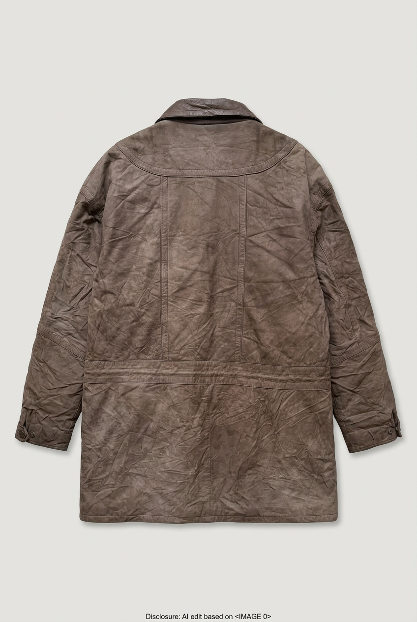 Danier brown utility coat back preview