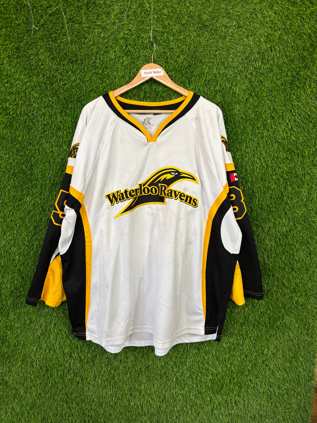 Ice Hockey Jerseys Vintage Streetwear Distressed - Waterloo Ravens