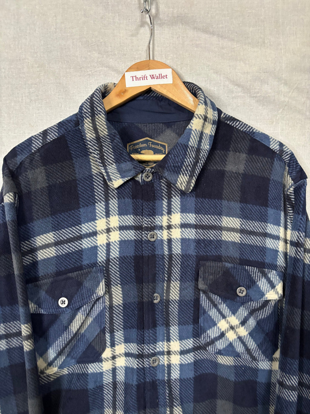 Flannel Shirt Vintage Streetwear Freedom Foundny