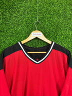 Ice Hockey Jerseys Vintage Retro / Throwback Y2K - Red plain