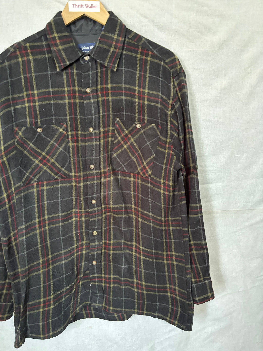 Flannel Shirt Vintage Streetwear John Blair