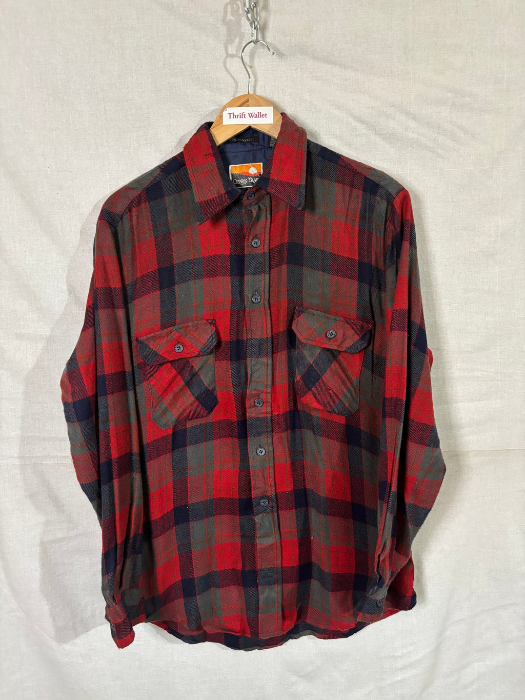 Flannel Shirt Vintage Streetwear Ozark Trail