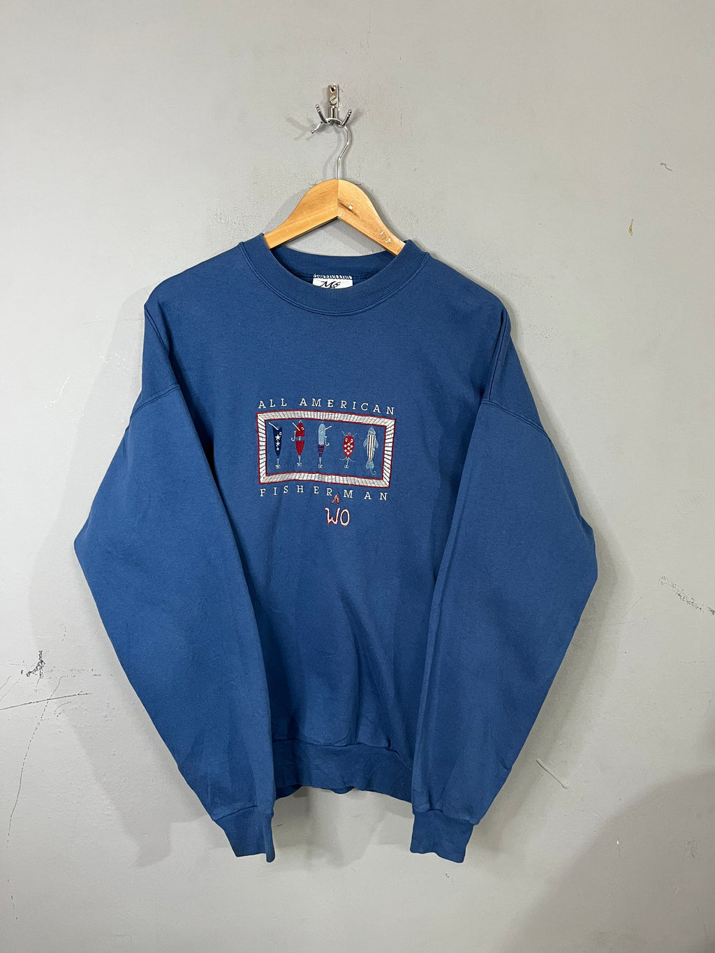 Sweatshirt Vintage Streetwear Oversized All American fisher man