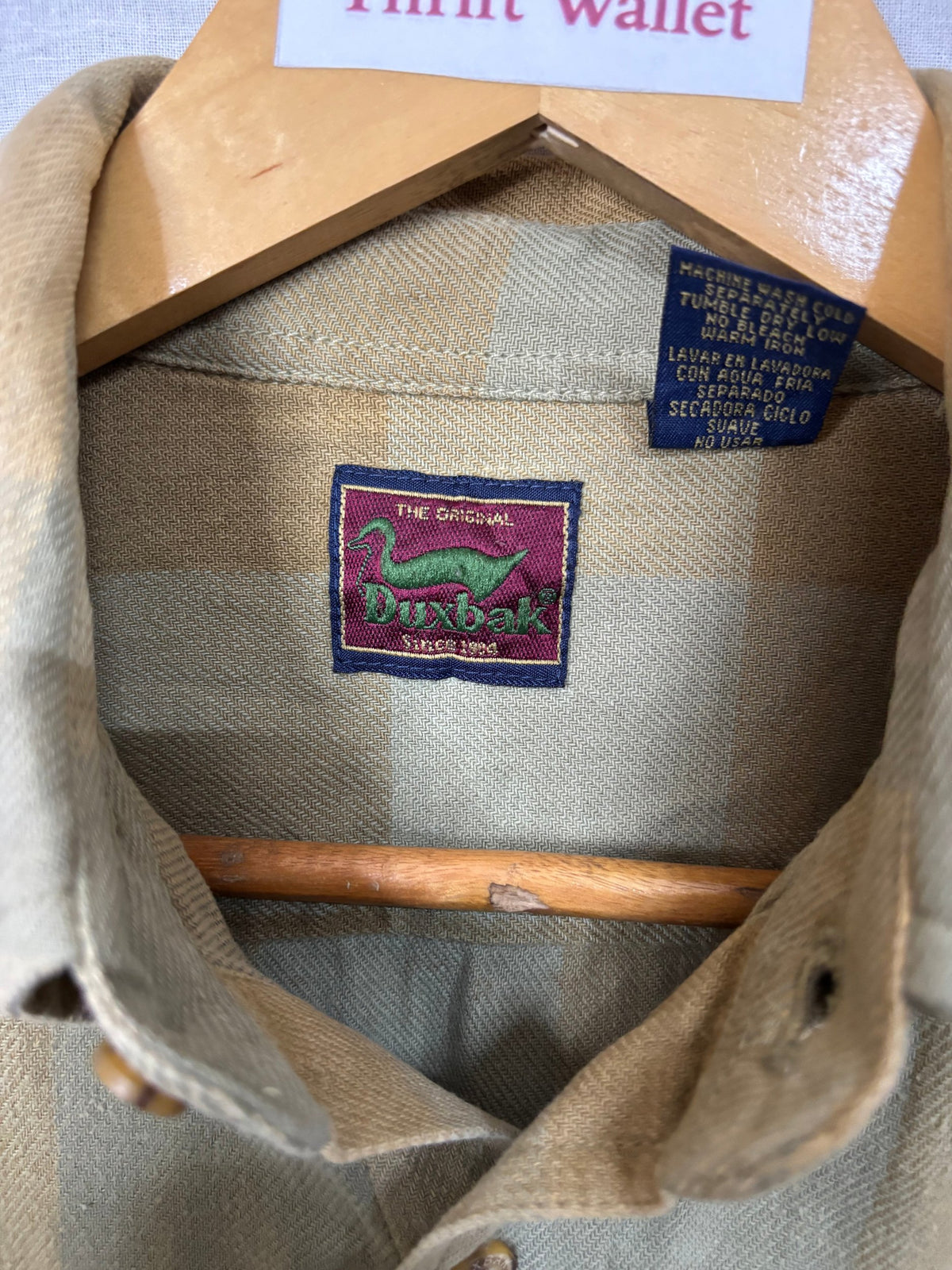 Flannel Shirt Vintage Streetwear Duxbak
