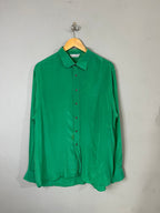 Full Sleeve Shirts Vintage Oversized Crepe de Chine