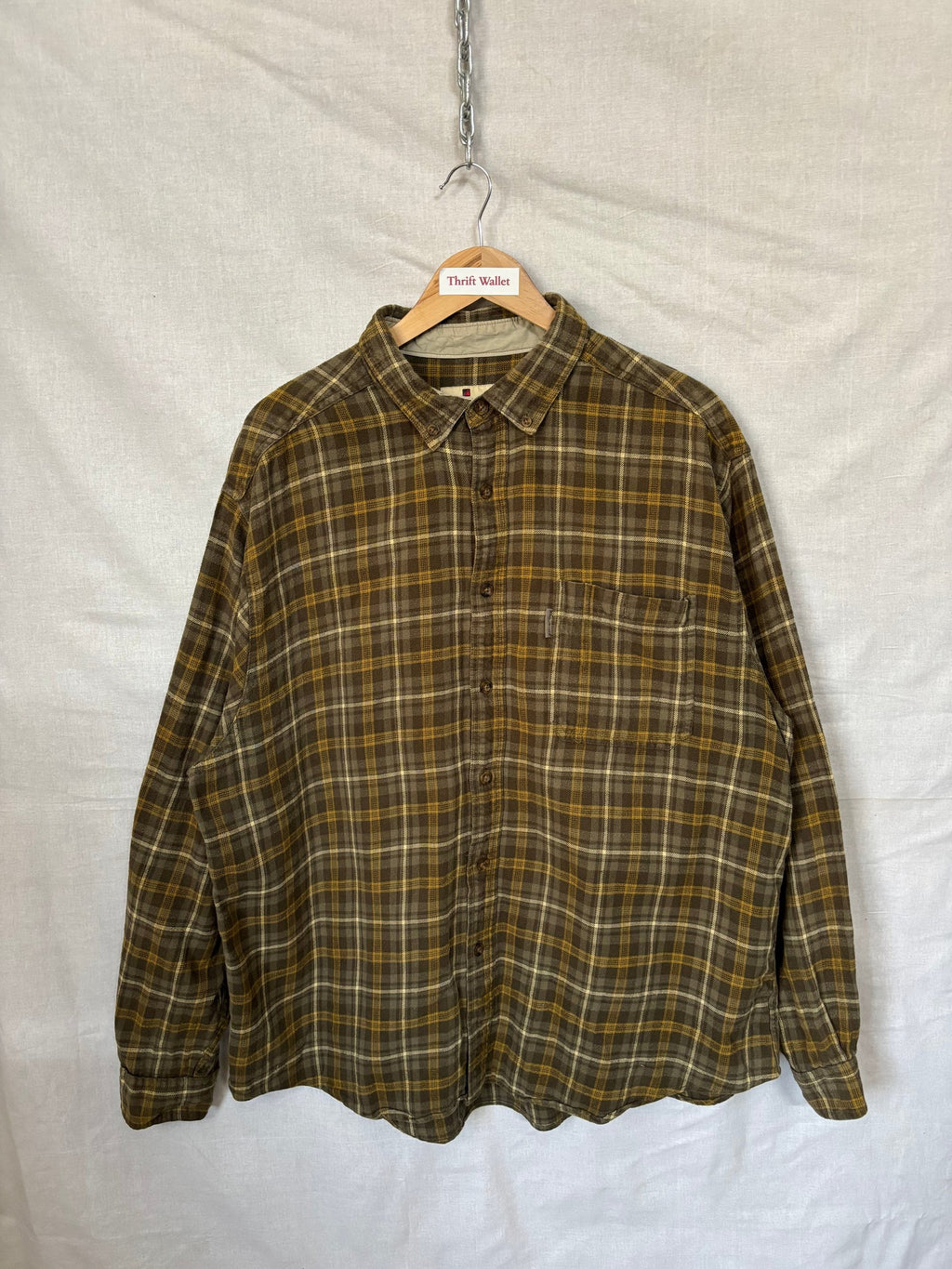Flannel Shirt Vintage Streetwear Wool rice