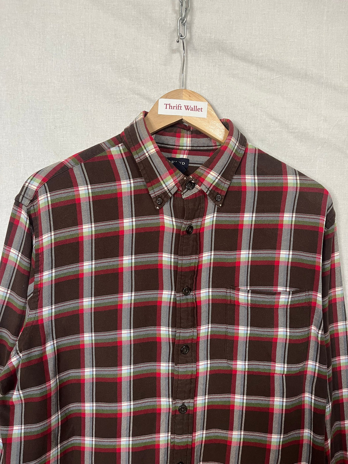 Flannel Shirt Vintage Streetwear Lands end