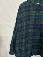 Flannel Shirt Vintage Streetwear Lands End
