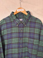 Flannel Shirt Vintage Streetwear Lands End