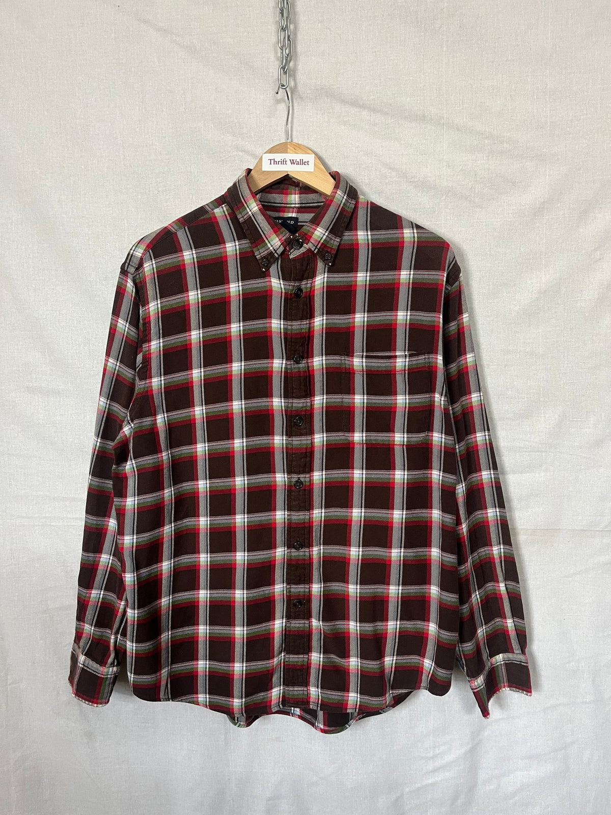 Flannel Shirt Vintage Streetwear Lands end