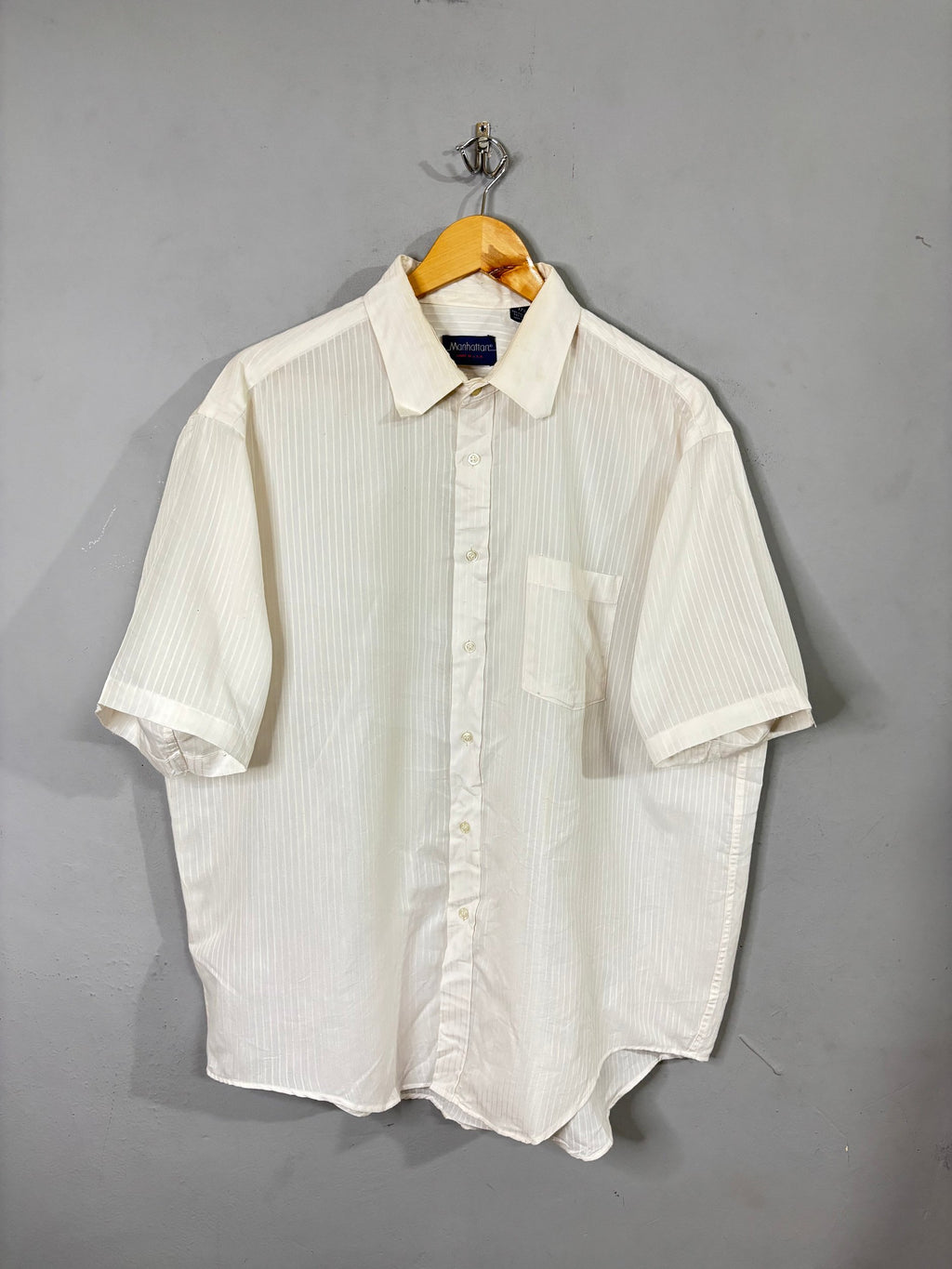 Half Sleeve Shirts Vintage Streetwear Manhattan
