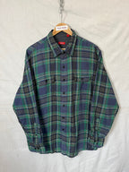 Flannel Shirt Vintage Streetwear IZOD