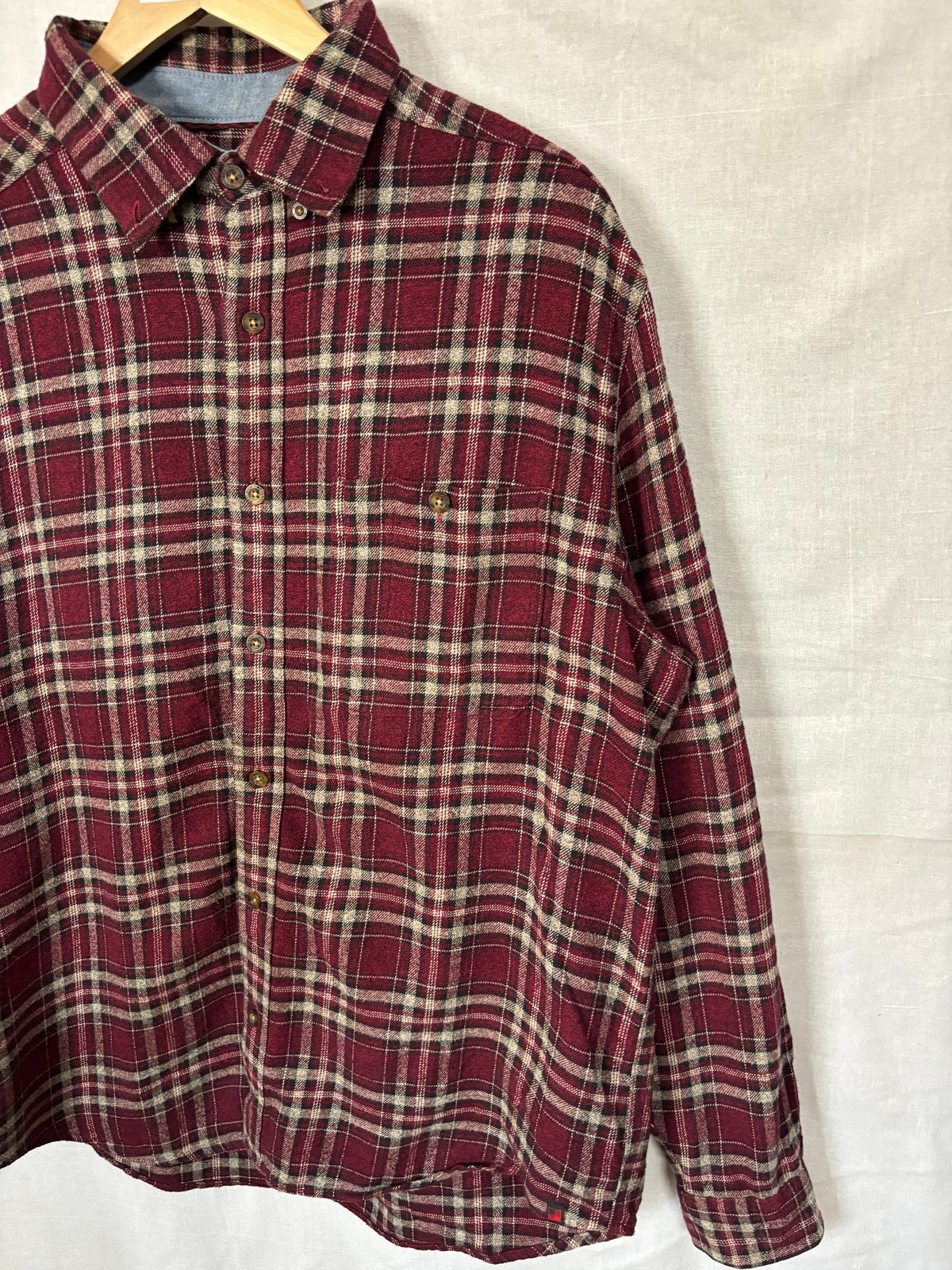 Flannel Shirt Vintage Streetwear Wool rice