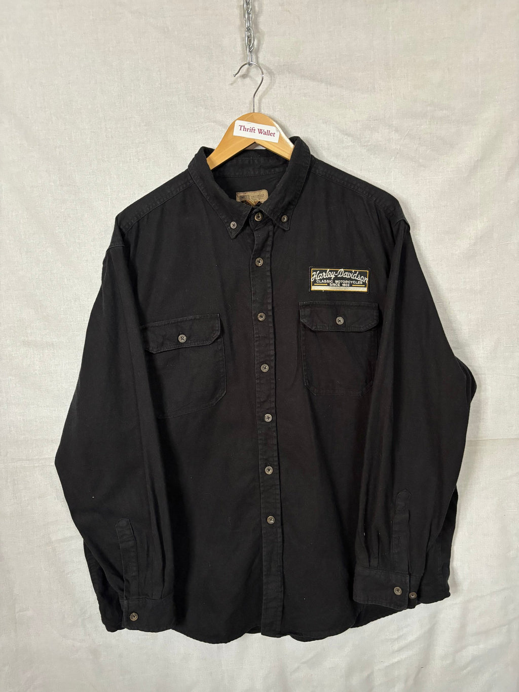 Flannel Shirt Vintage Streetwear Harley Dauidson