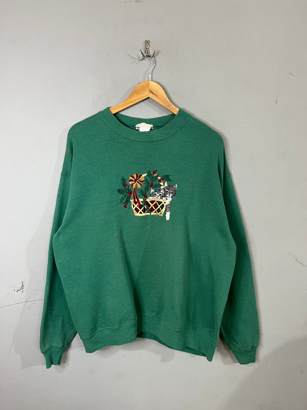 Sweatshirt Vintage Streetwear Oversized Cats in Bucket