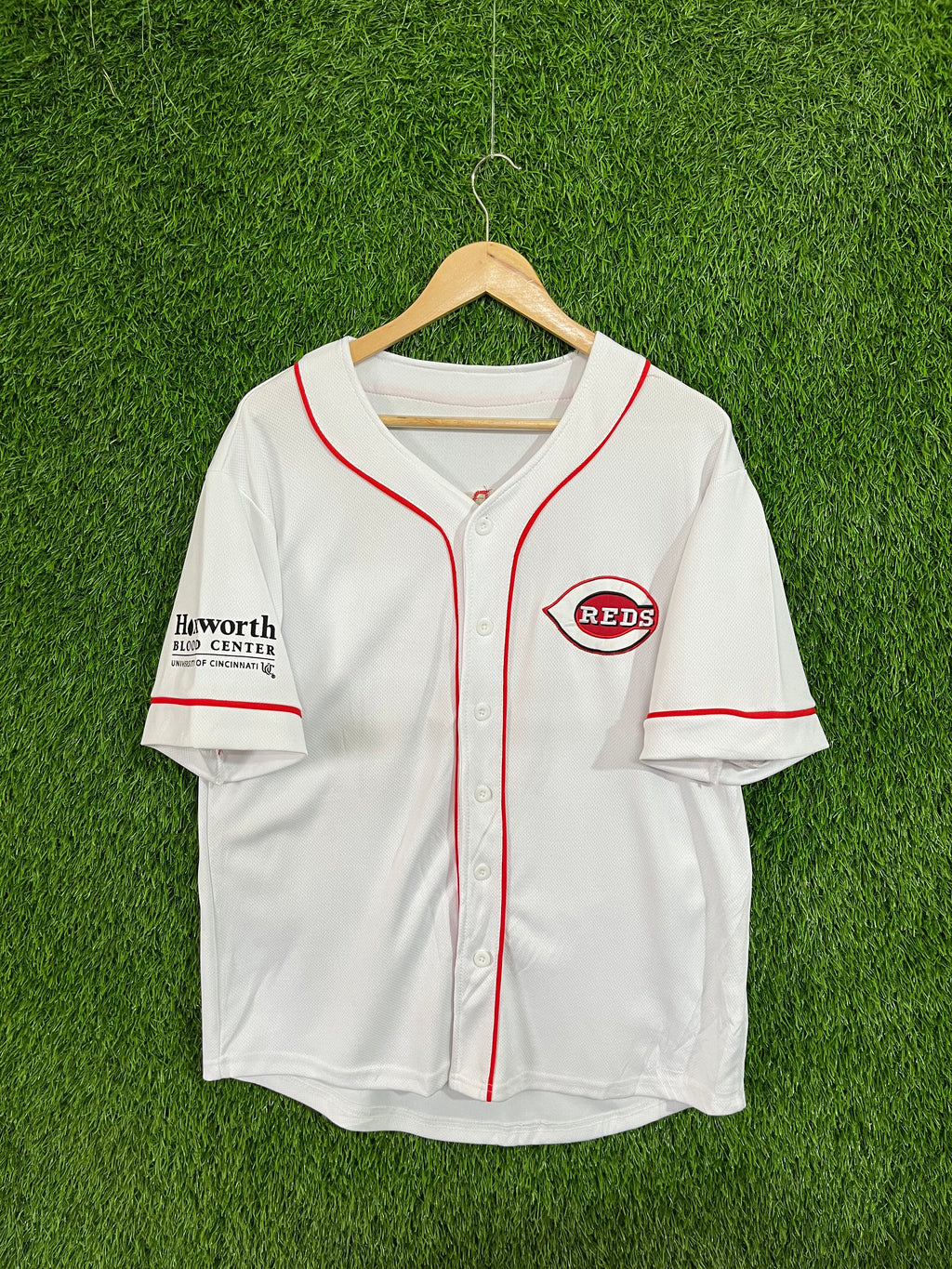 Baseball Jerseys Oversized Streetwear Reds Donor