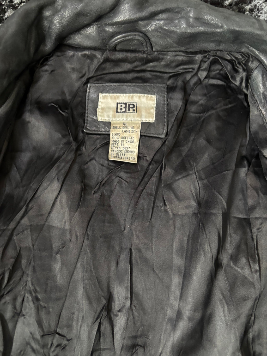 Leather Jackets Oversized Vintage B P