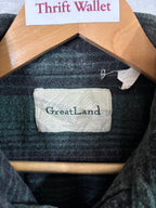 Flannel Shirt Vintage Streetwear Great Land