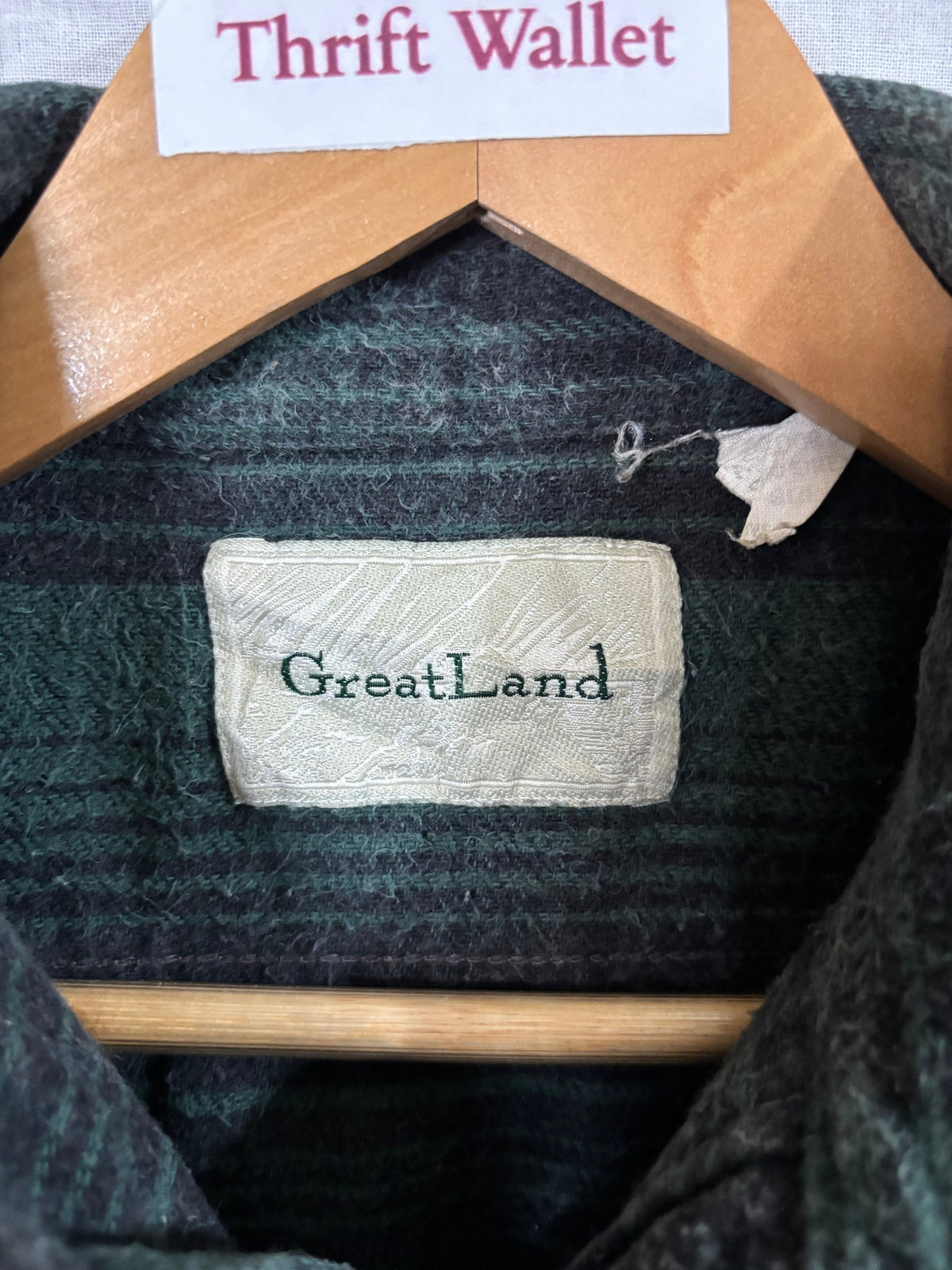 Flannel Shirt Vintage Streetwear Great Land