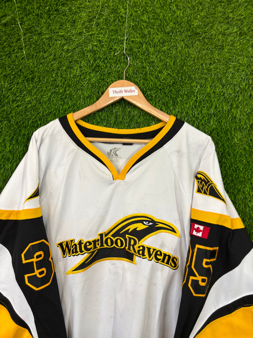 Ice Hockey Jerseys Vintage Streetwear Distressed - Waterloo Ravens