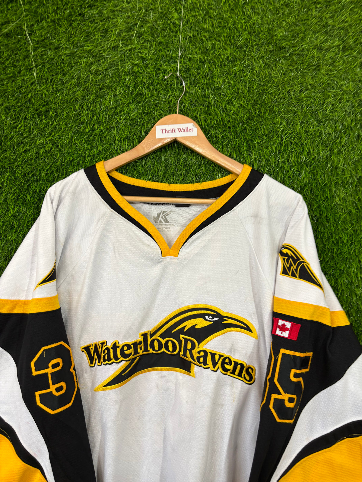 Ice Hockey Jerseys Vintage Streetwear Distressed - Waterloo Ravens