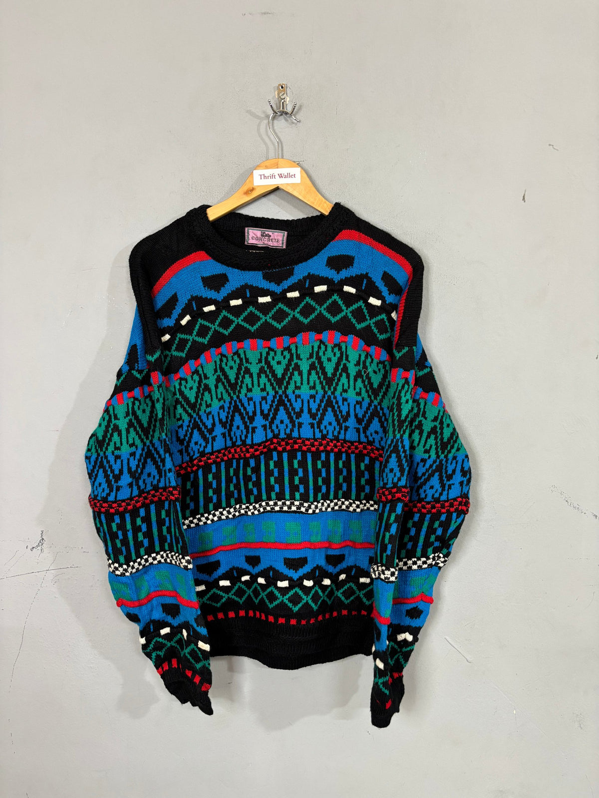 Cardigan Vintage Oversized - Concrete
