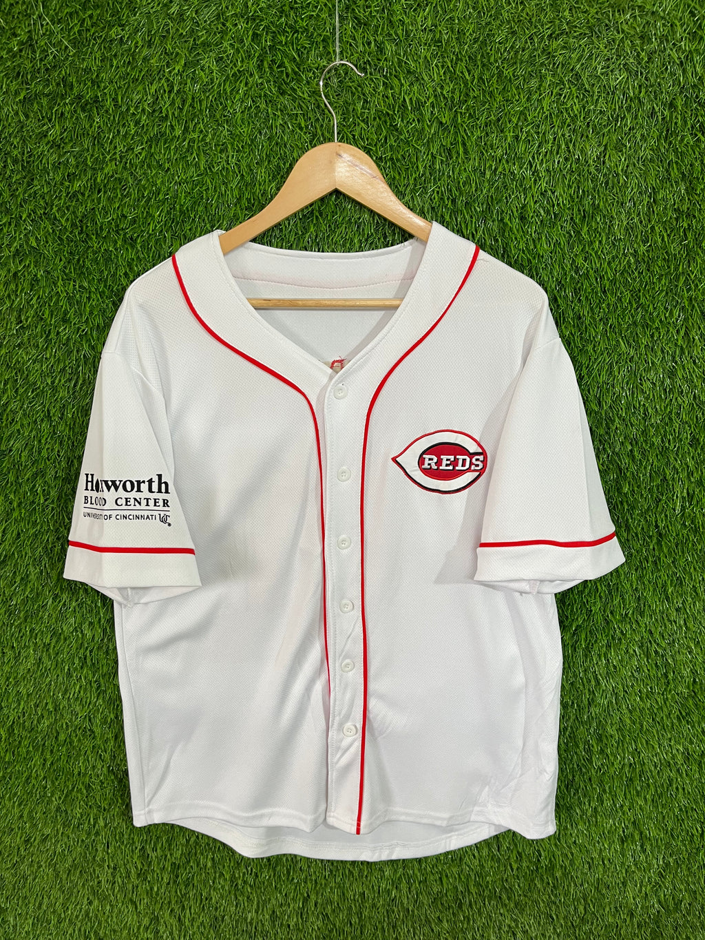 Baseball Jerseys Oversized Streetwear Reds Donor