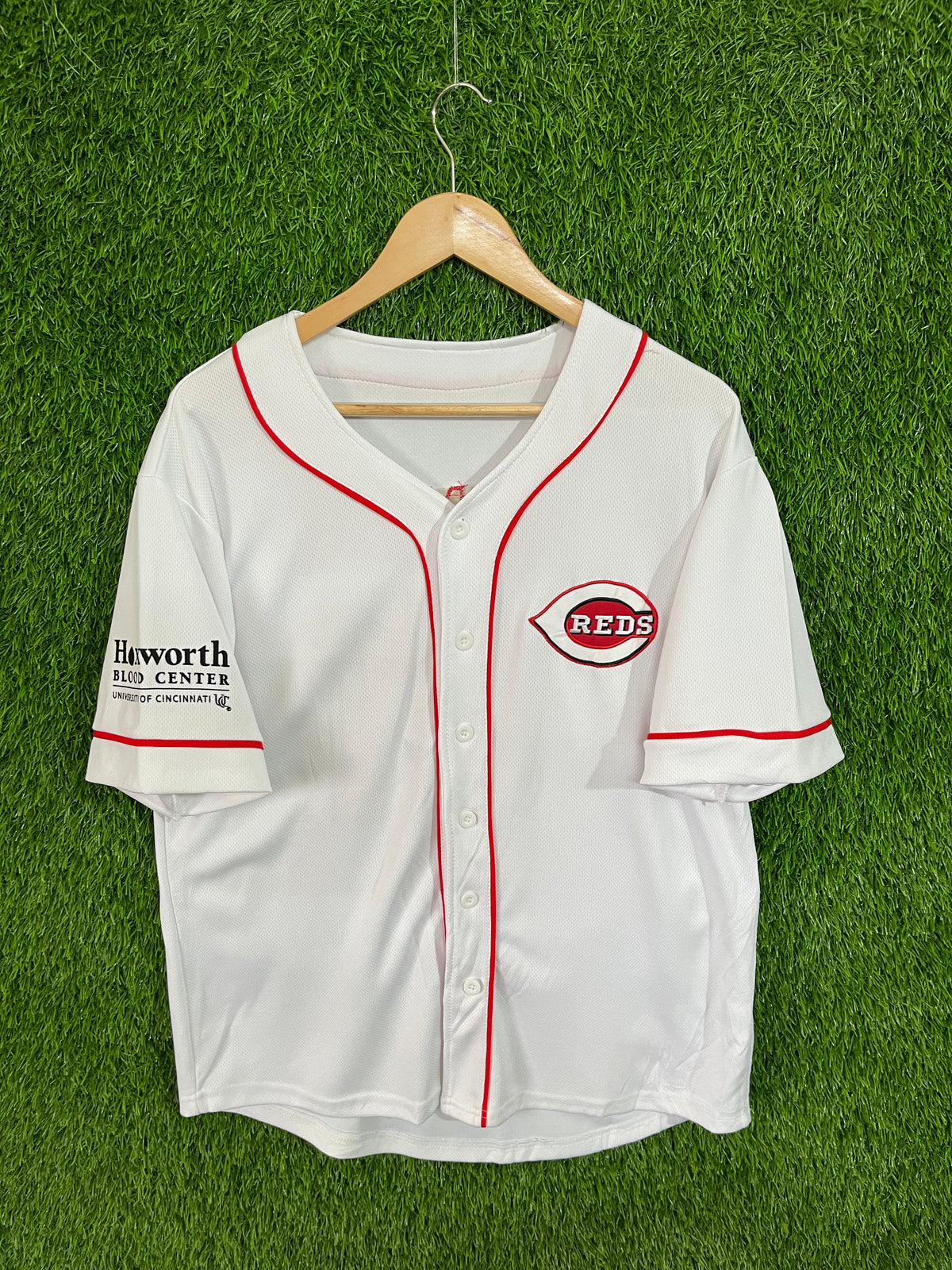 Baseball Jerseys Oversized Streetwear Reds Donor