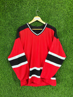 Ice Hockey Jerseys Vintage Retro / Throwback Y2K - Red plain