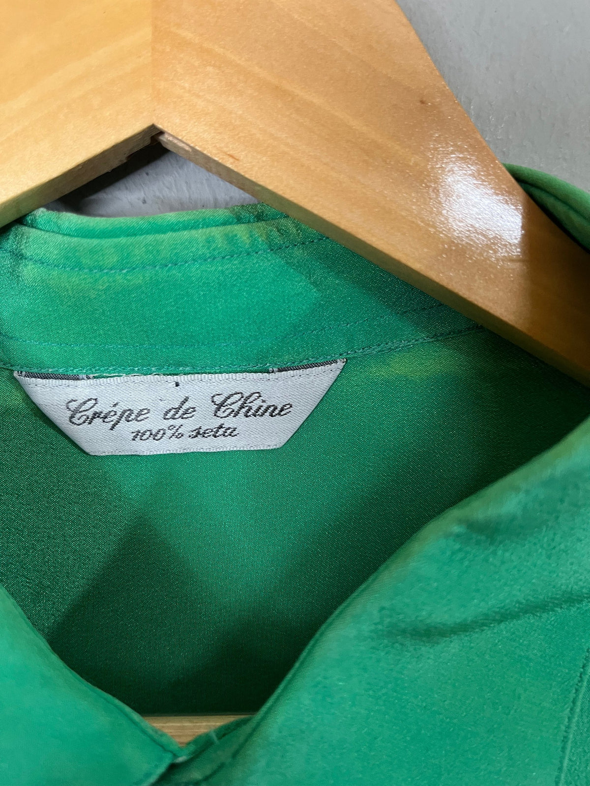 Full Sleeve Shirts Vintage Oversized Crepe de Chine