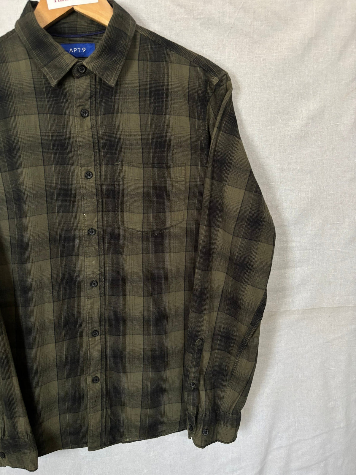 Flannel Shirt Vintage Streetwear Apt 9