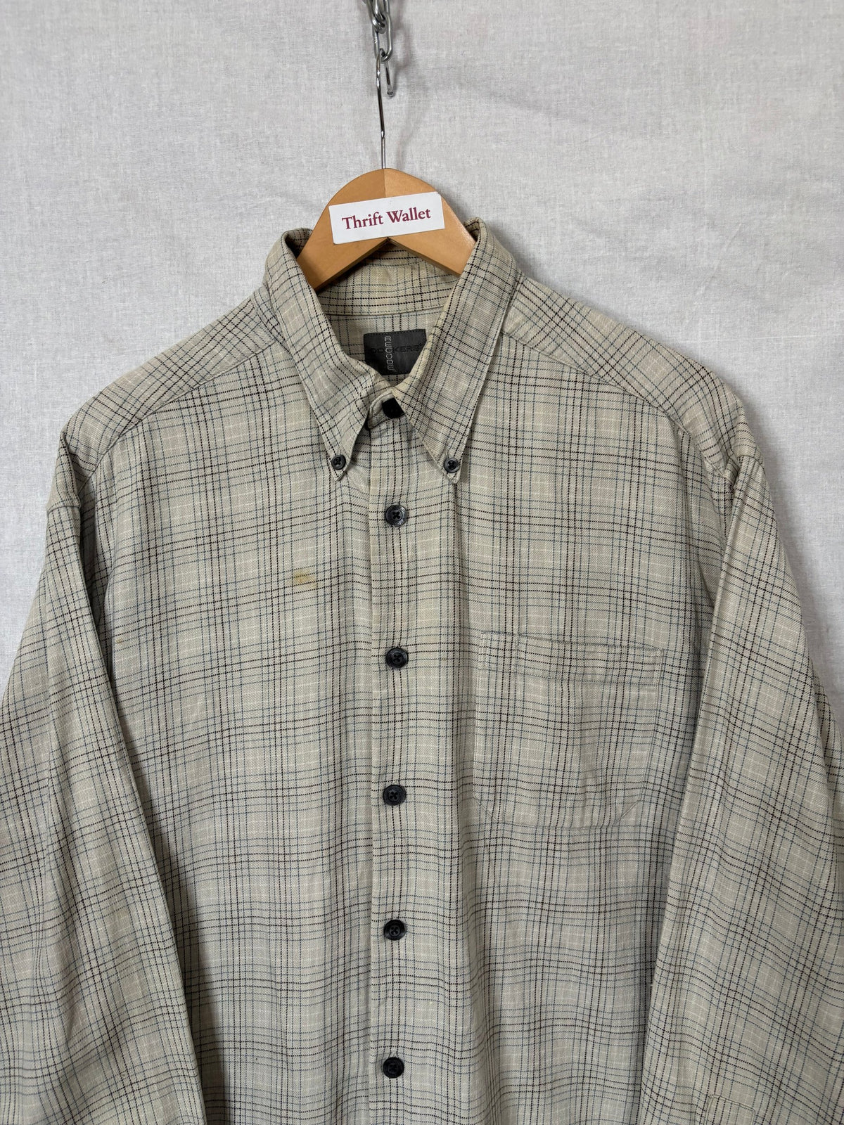 Flannel Shirt Vintage Streetwear Dockers Recode