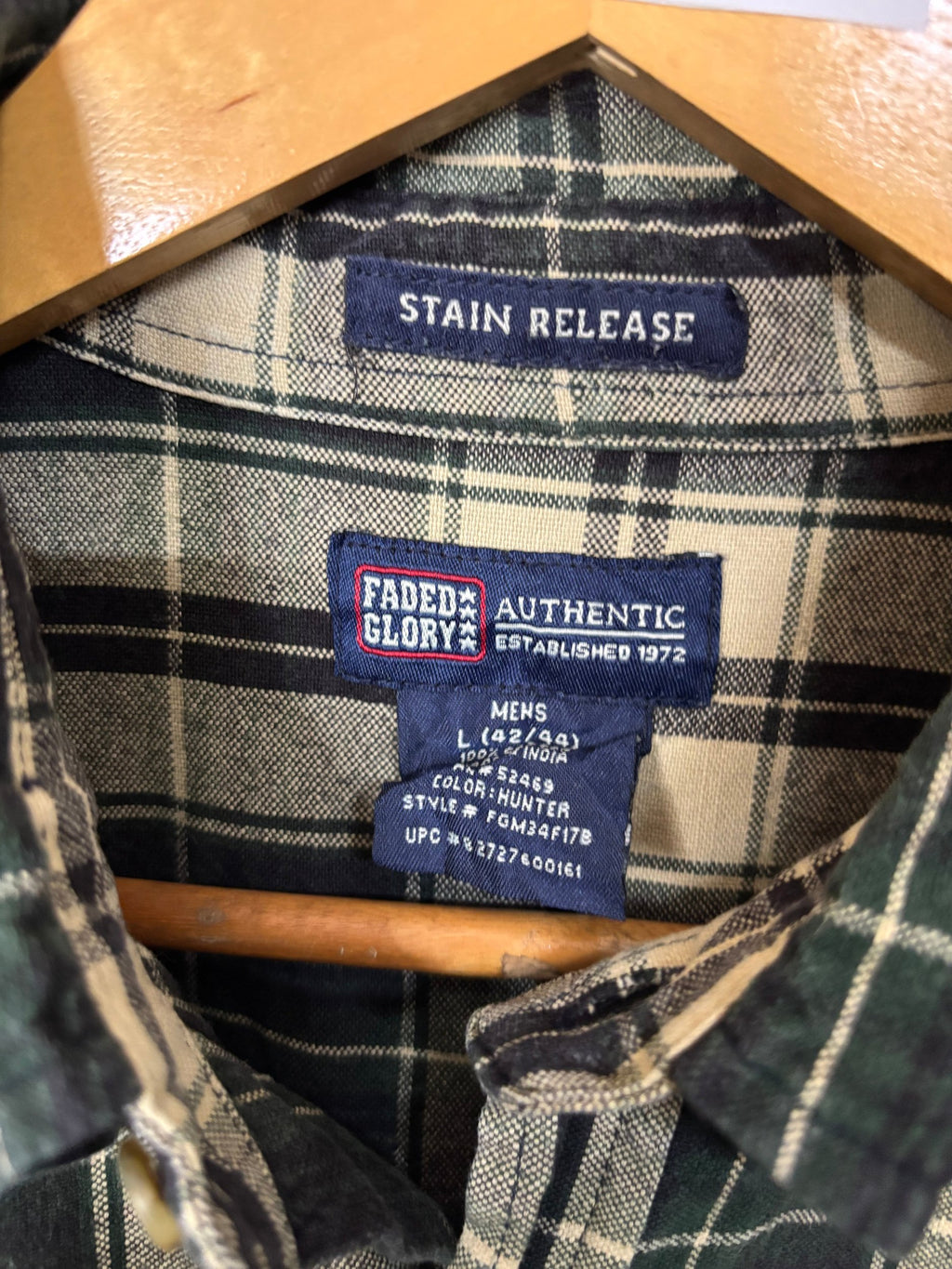 Flannel Shirt Vintage Streetwear Stain Release