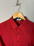 Half Sleeve Shirts Vintage Streetwear Red shirt