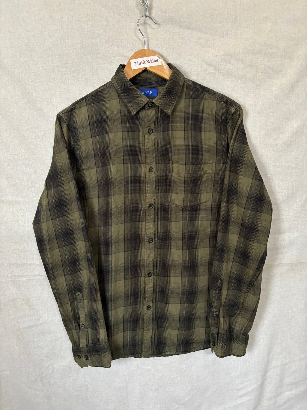 Flannel Shirt Vintage Streetwear Apt 9