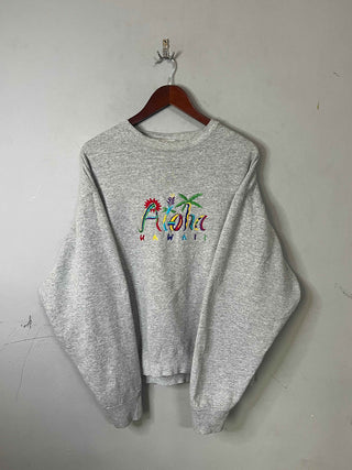 Sweatshirt Vintage Streetwear Oversized Aloha Hawaii
