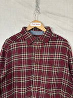 Flannel Shirt Vintage Streetwear Wool rice