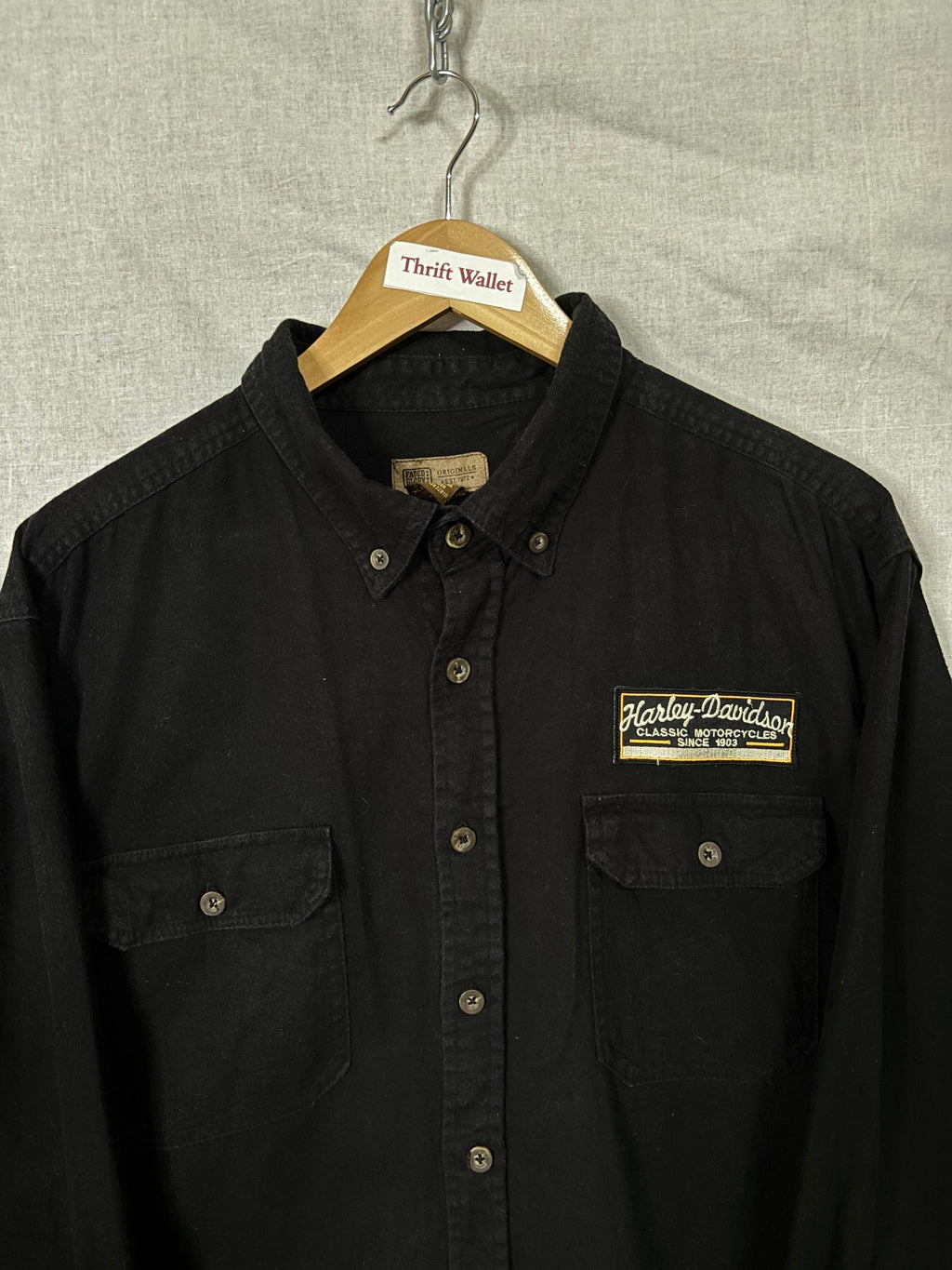 Flannel Shirt Vintage Streetwear Harley Dauidson