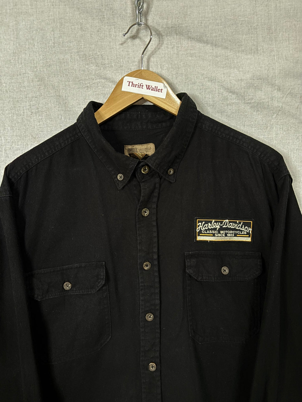 Flannel Shirt Vintage Streetwear Harley Dauidson