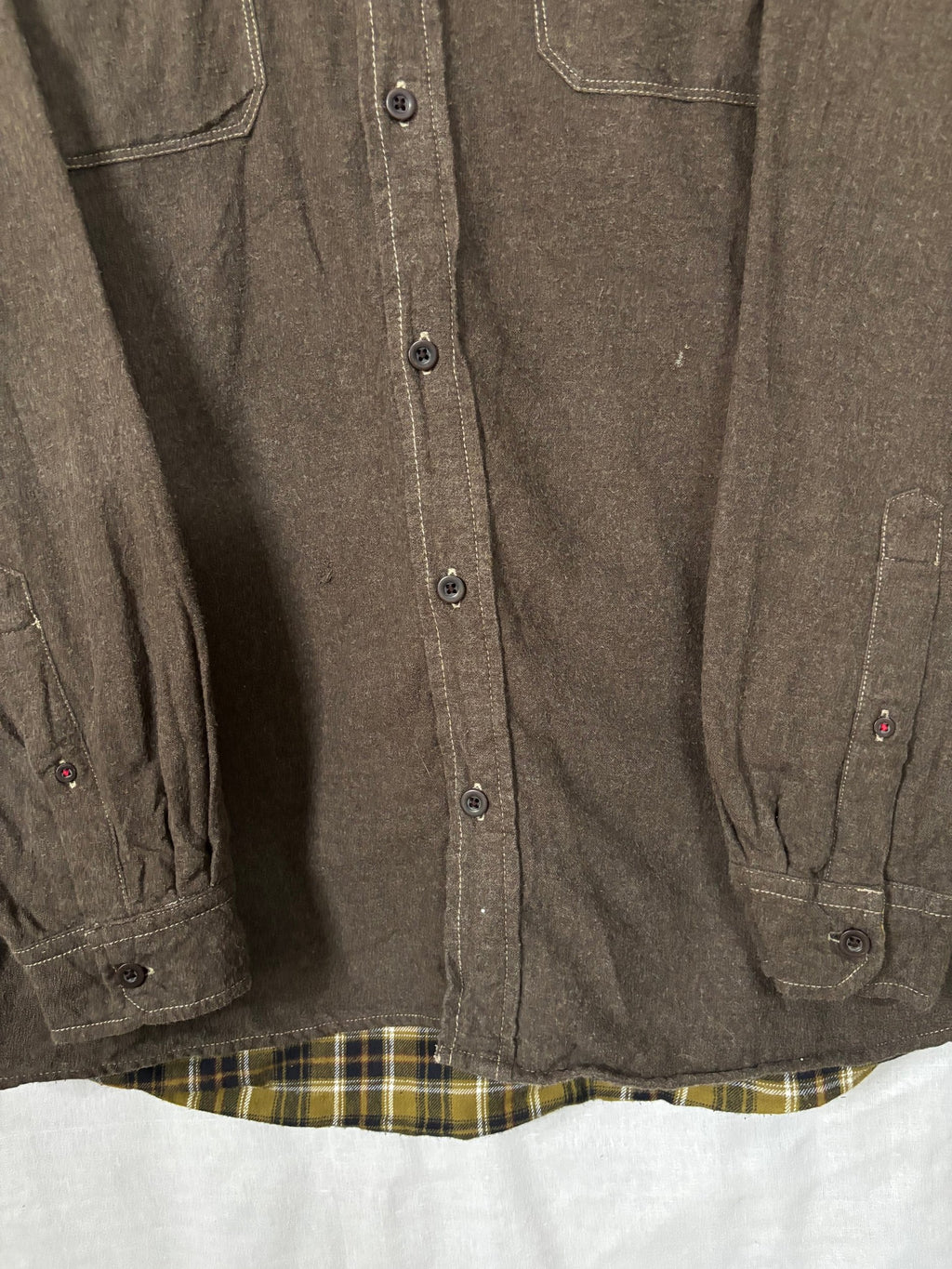 Flannel Shirt Vintage Streetwear Red Head