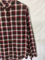 Flannel Shirt Vintage Streetwear Lands end