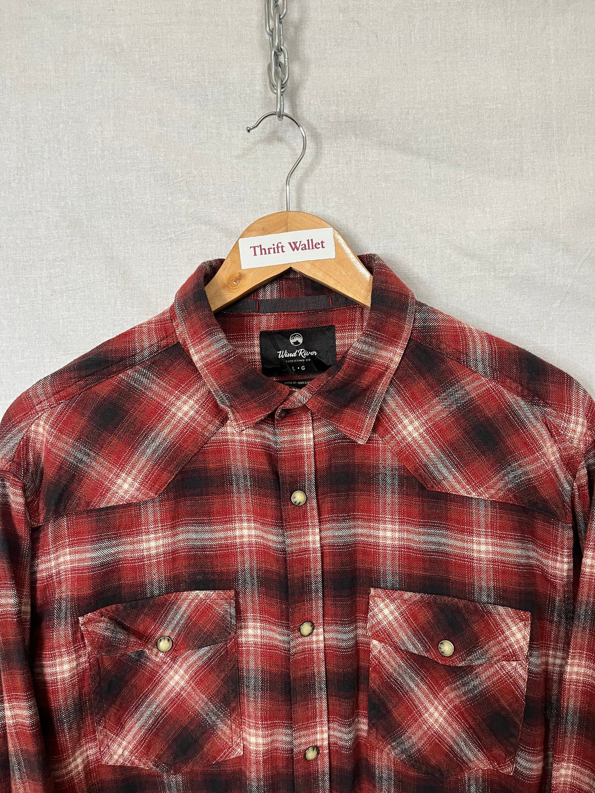 Flannel Shirt Vintage Streetwear Wind River