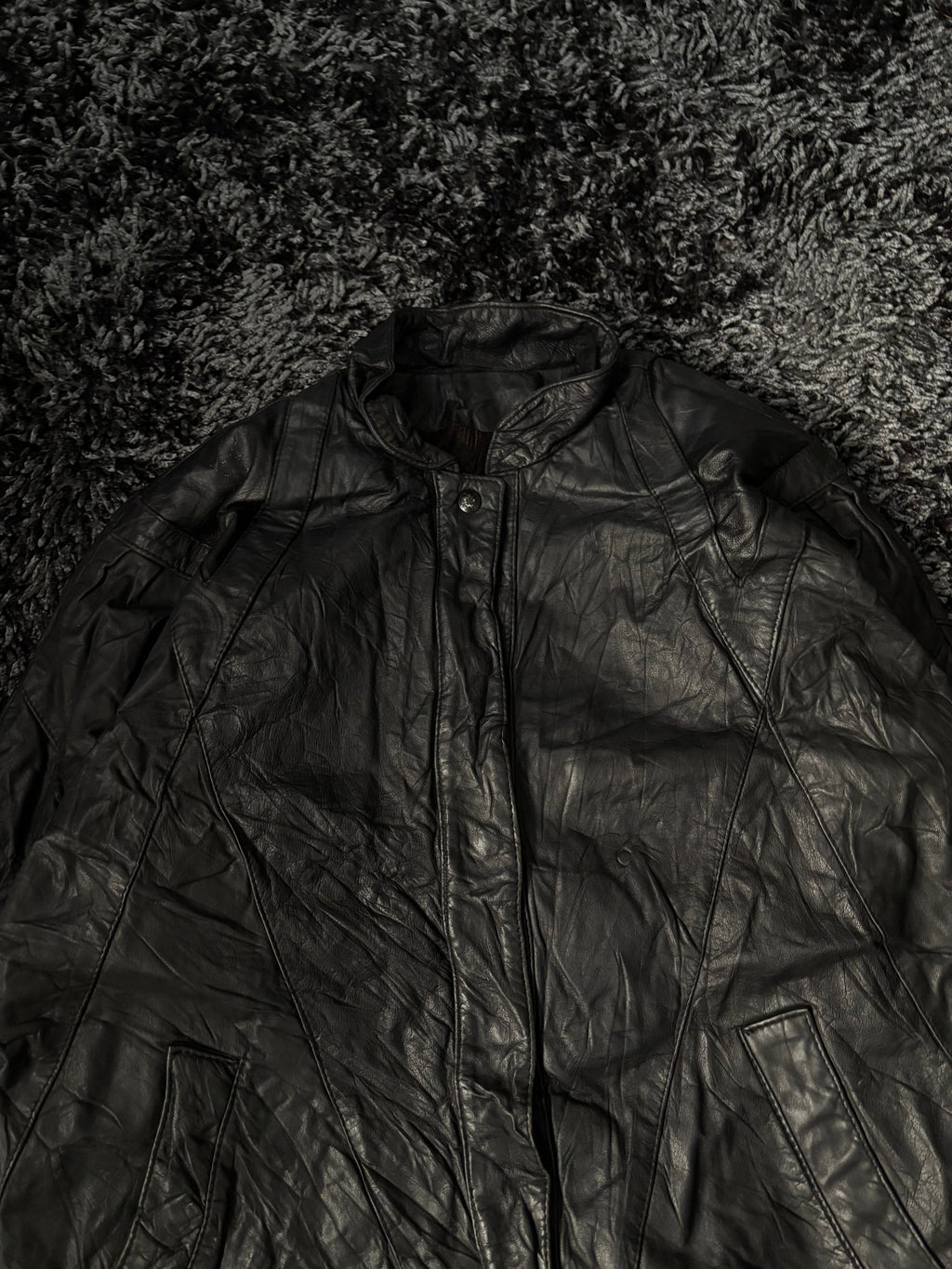 Leather Jackets Oversized Vintage Leather rash