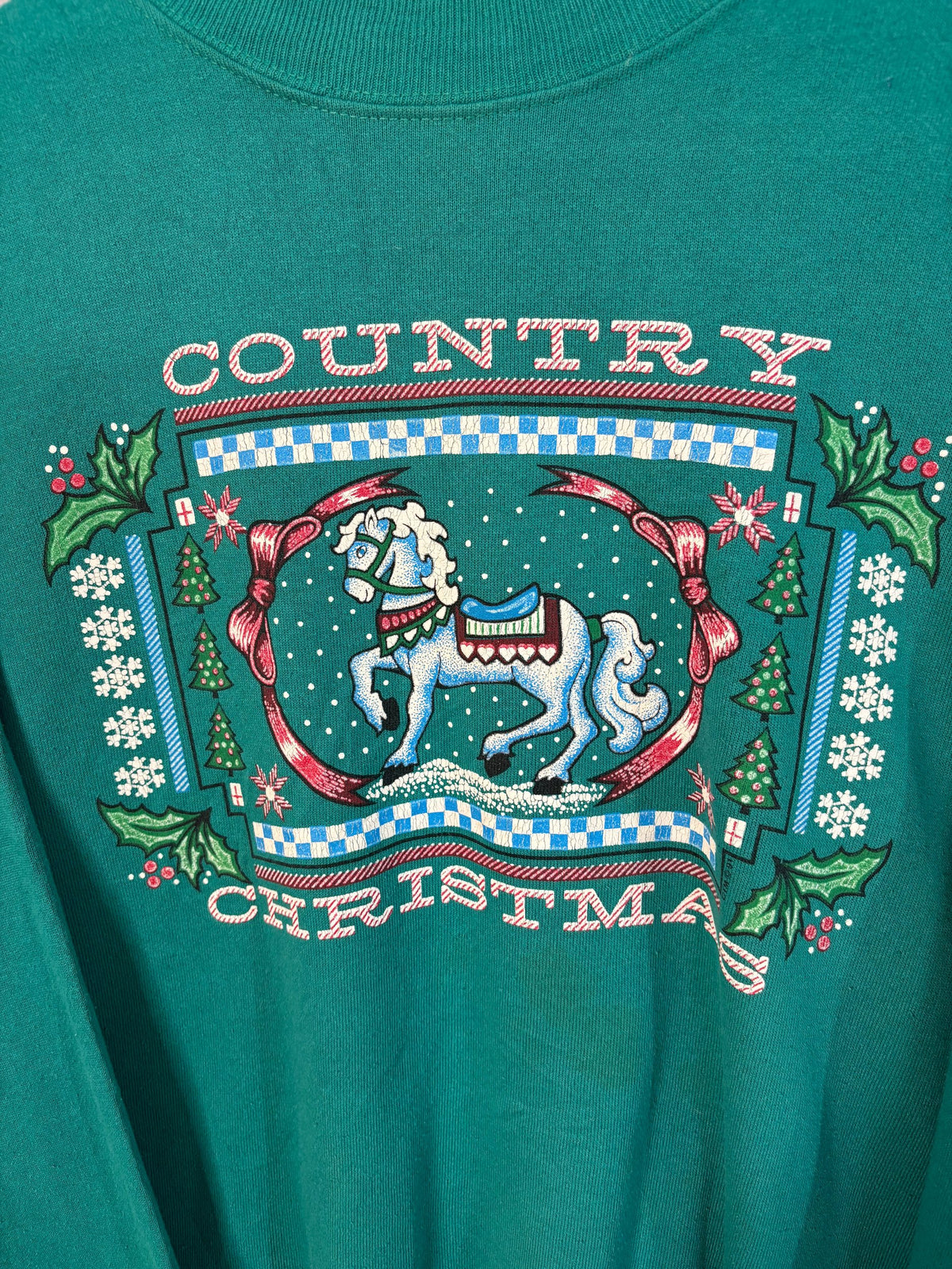 Sweatshirt Vintage Streetwear Country Christmas