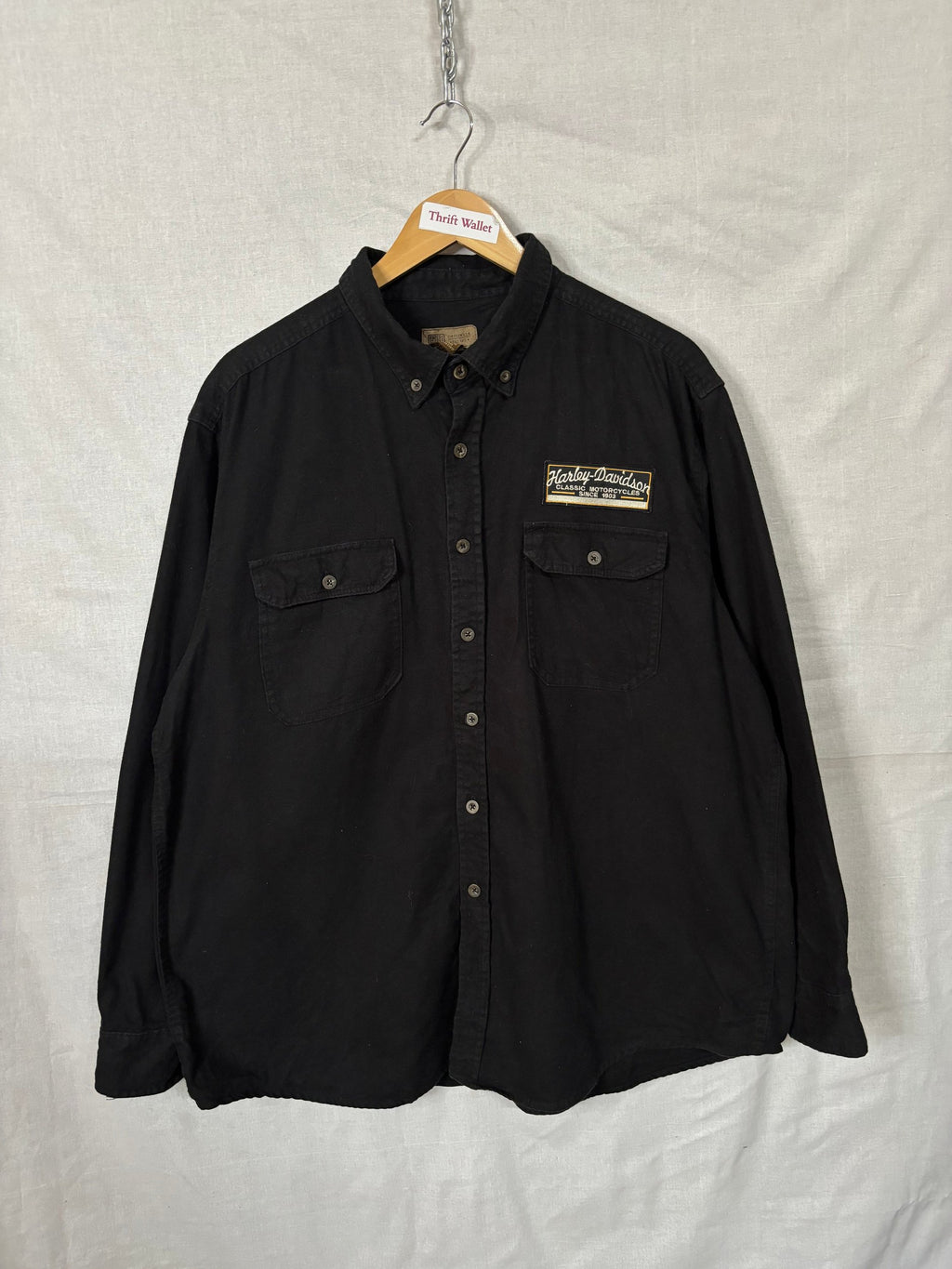 Flannel Shirt Vintage Streetwear Harley Dauidson