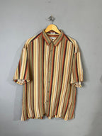 Half Sleeve Shirts Vintage Oversized Geoffrey Beene