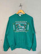Sweatshirt Vintage Streetwear Country Christmas