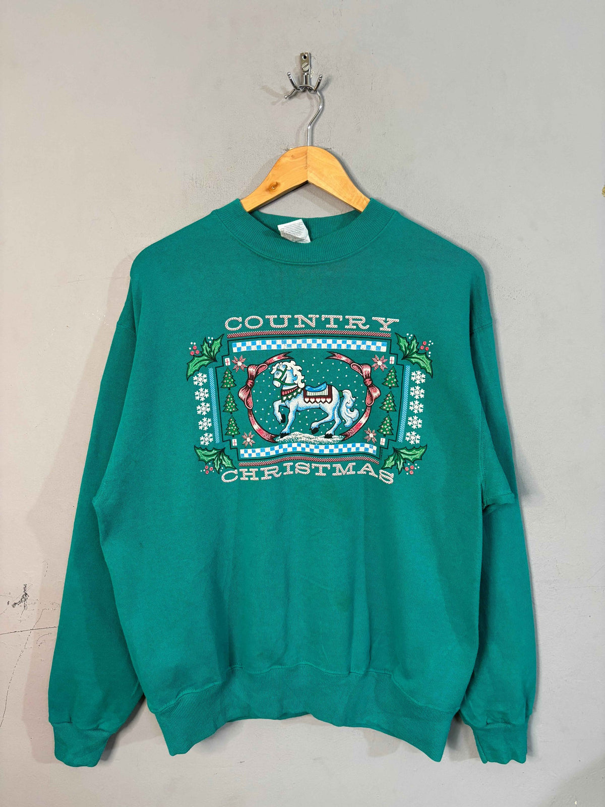 Sweatshirt Vintage Streetwear Country Christmas
