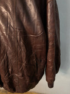 Leather Jackets Vintage Streetwear Oversized Brown bomber