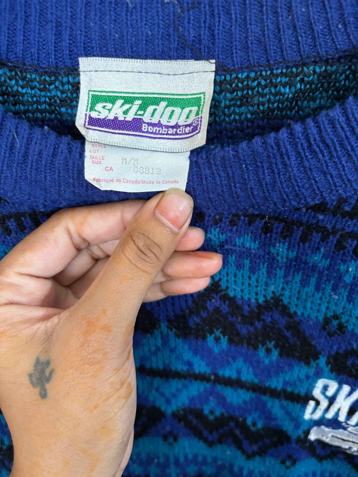 Cardigan Vintage Oversized - Ski doo